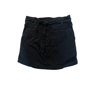 New Without Tags Women's Shinestar Black Mini Skirt XL Tie Waist